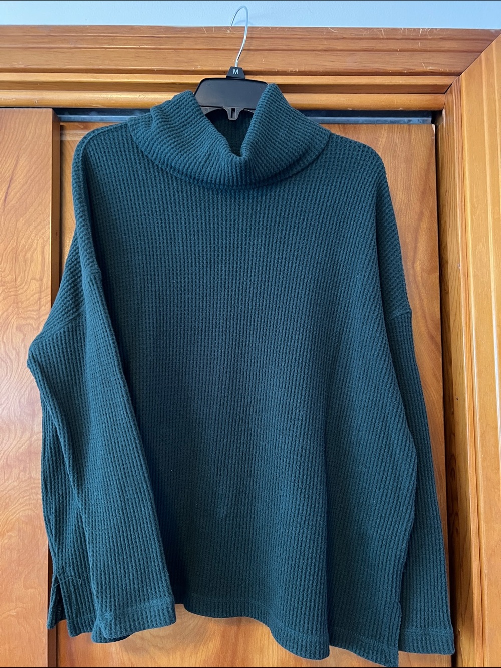 Old Navy Ribbed Cowl Neck Sweater - Teal Green